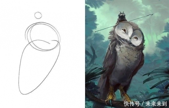 画作&画师们分享草稿和成品,省略“一点点”细节,完全是两种样子