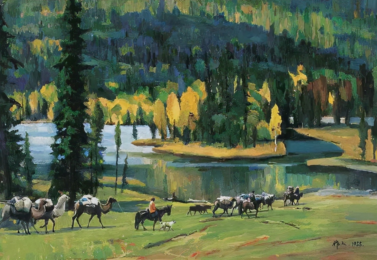 画稿!吴作人吴老先生画稿