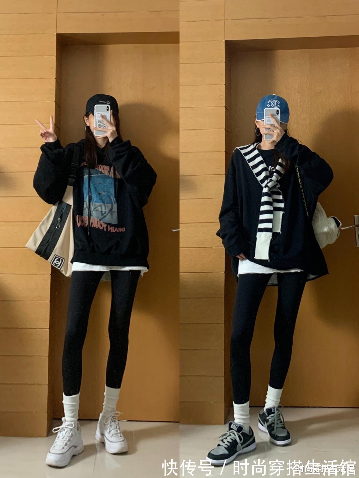 羽绒服|天冷了火了一种裤子:叫“鲨鱼裤”,保暖显瘦,不管怎么搭都好看