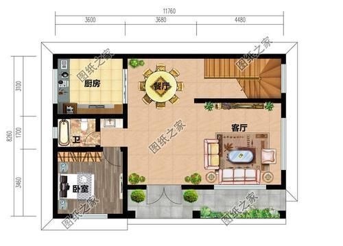 户型|农村小90平方米二层自建房,要的就是精巧细致的美,有没有喜欢的