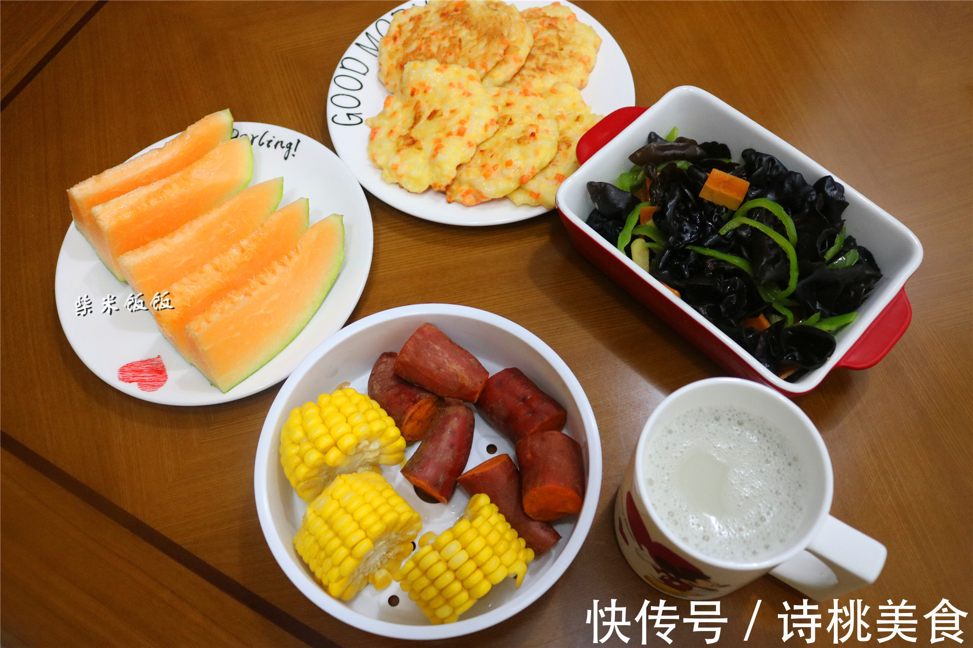米饭鸡蛋饼|8点进厨房，8点30吃早餐，朋友说早餐搭配很不错，跟着做