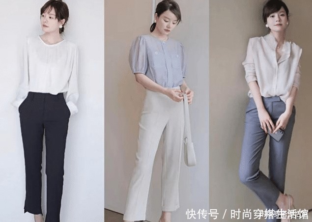 穿对裤子的女人太美了，这三种时髦又百搭的裤子，适合40+女人穿