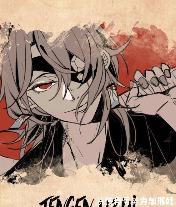 忍姐姐|《鬼灭之刃》的复古画报，忍姐姐又美又飒，耳饰成为最大“亮点”