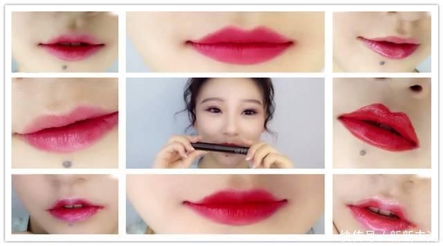 唇蜜|口红太贵?姑娘只用了1支口红 画出了8种唇色!