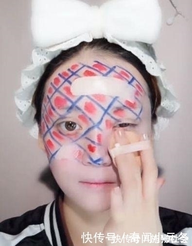 酸甜排骨|女子化“菠萝”妆去接老公，妆后很减龄，网友坐等卸妆了