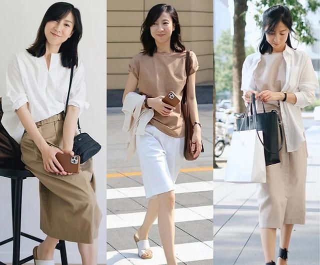 穿搭 中年女人日常穿搭分享，用极简风来迎接初秋，做个气质高级的美女