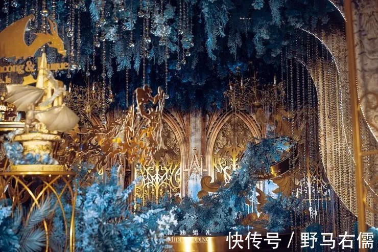 中世纪@用浓烈的色彩和精美的造型,带你感受一场沉浸式的北欧神话婚礼