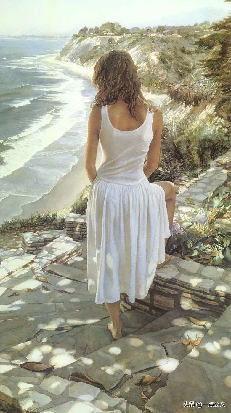 水彩!这位女画家因为一组水彩少女,醉倒多少男人