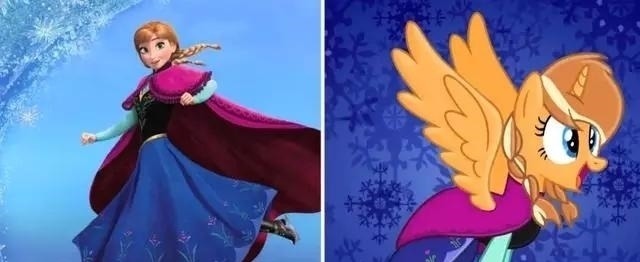 花木兰|迪士尼公主化身彩虹小马,花木兰的马尾太合适了,双厨狂喜