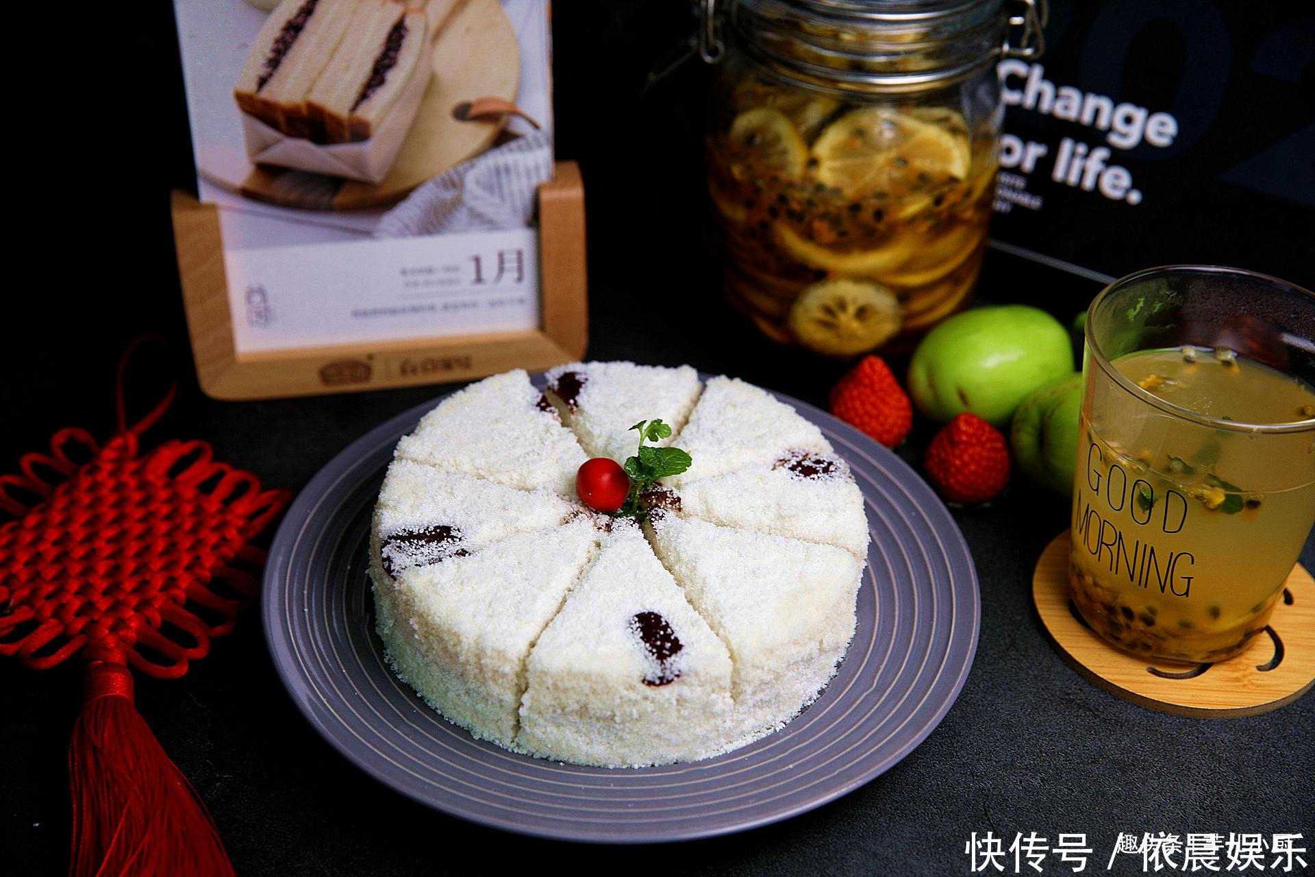 大米糕最简单的做法,无需烤箱,蒸一蒸,暄软弹口,好吃不上火