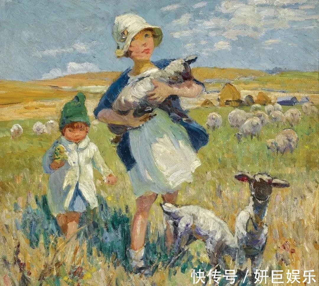 会员!20世纪英国最伟大的女画家之一多萝西娅·夏普油画作品欣赏