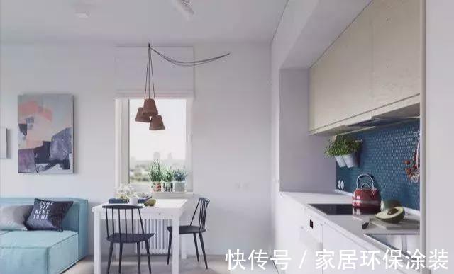客厅|62平小户型装修,色彩搭配的超美,一眼就爱上