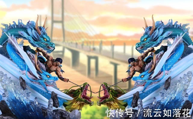 索隆|海贼王2000左右的索隆手办,三刀流的特效成亮点