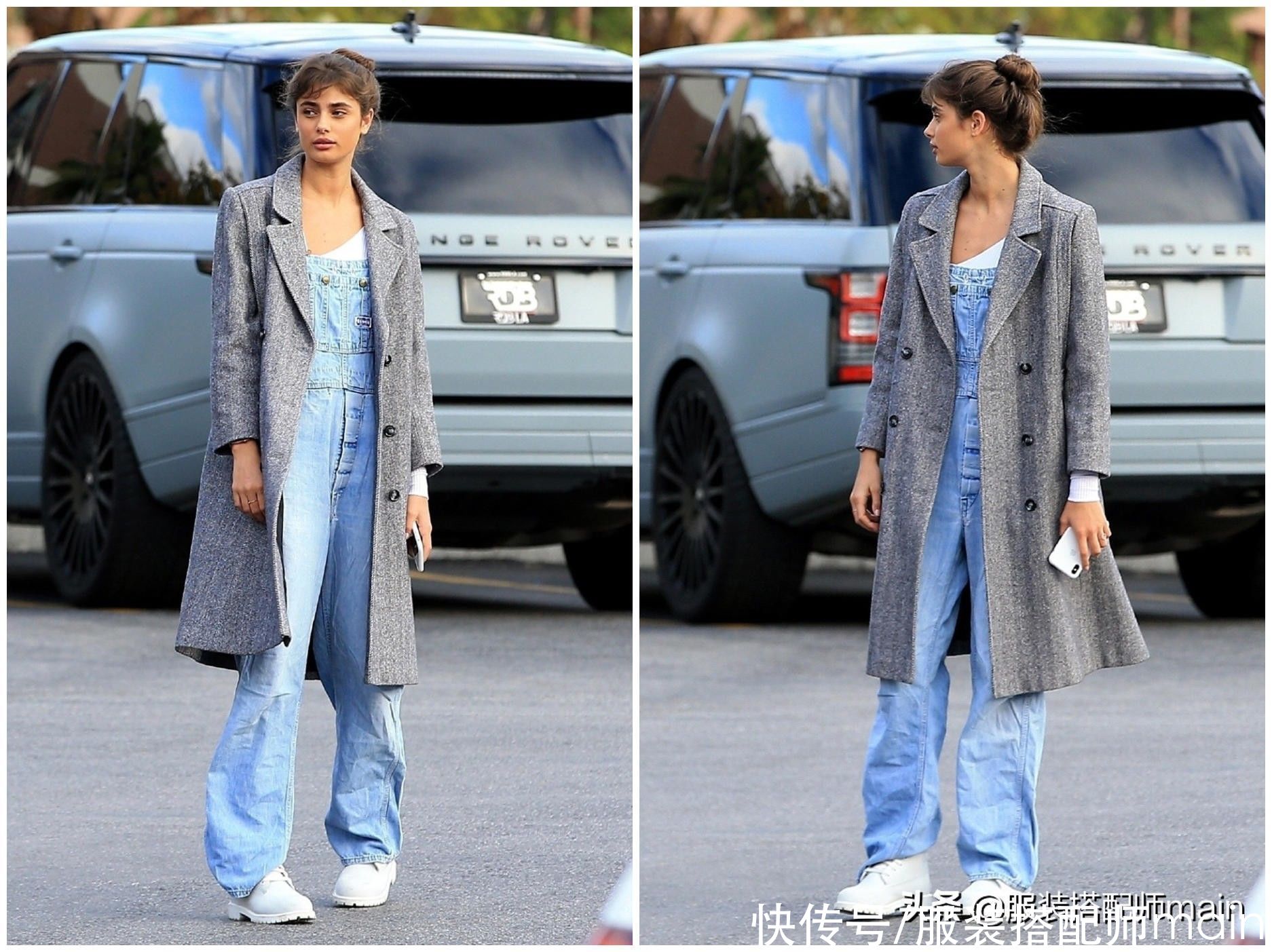 哪有什么完美身材,背带裤会搭比选对更重要