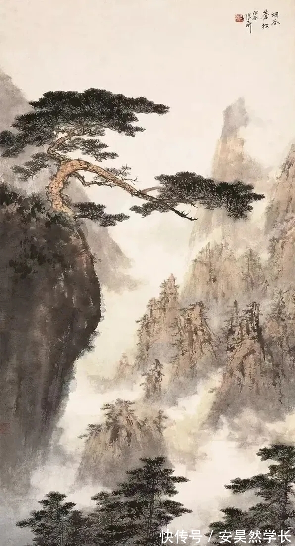 张大昕！海派｜张大昕的山水画，以水取胜！