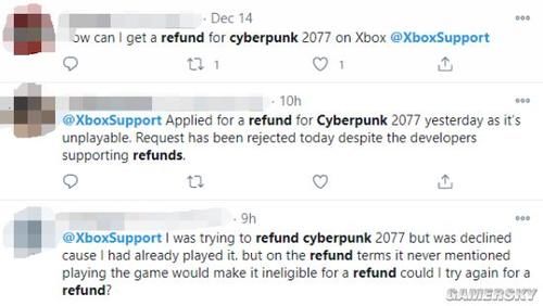 赛博|有Xbox玩家反映《赛博朋克2077》退款被拒 微软官方回应