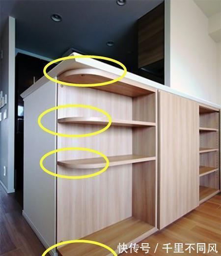 不相上下|老师傅透露：岛台边加10cm宽薄柜，不起眼，收纳力跟橱柜不相上下