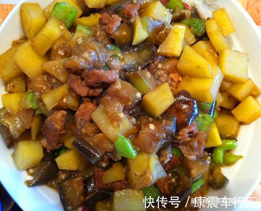 做法|茄子土豆炖五花肉的做法来喽，每天一道家常菜，天天不重样！