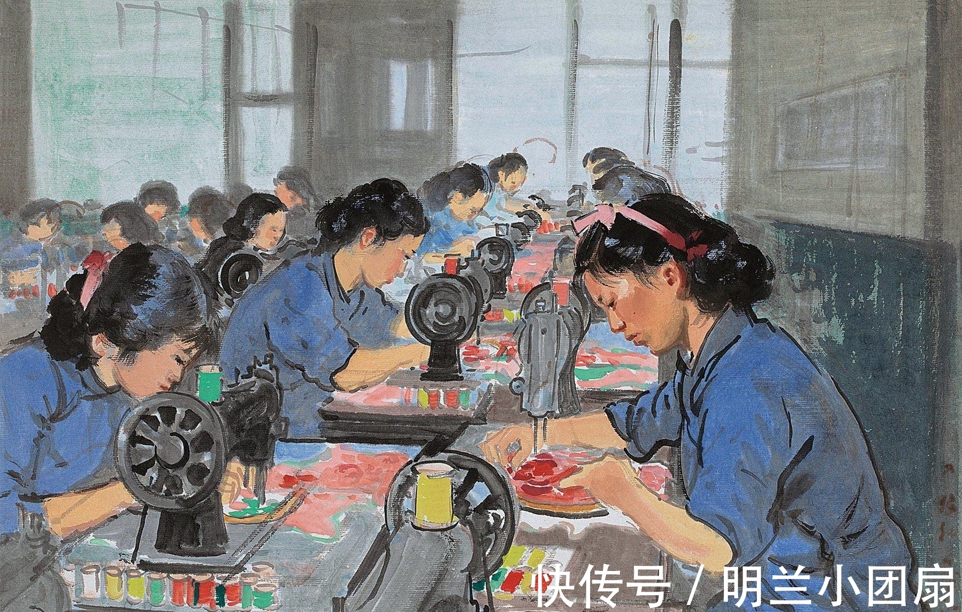 桃花林!怀旧50年代的画里中国(12)
