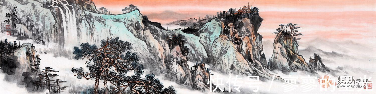 山川#林德坤山水画 气韵流畅 透出神州山川的秀美奇崛之气