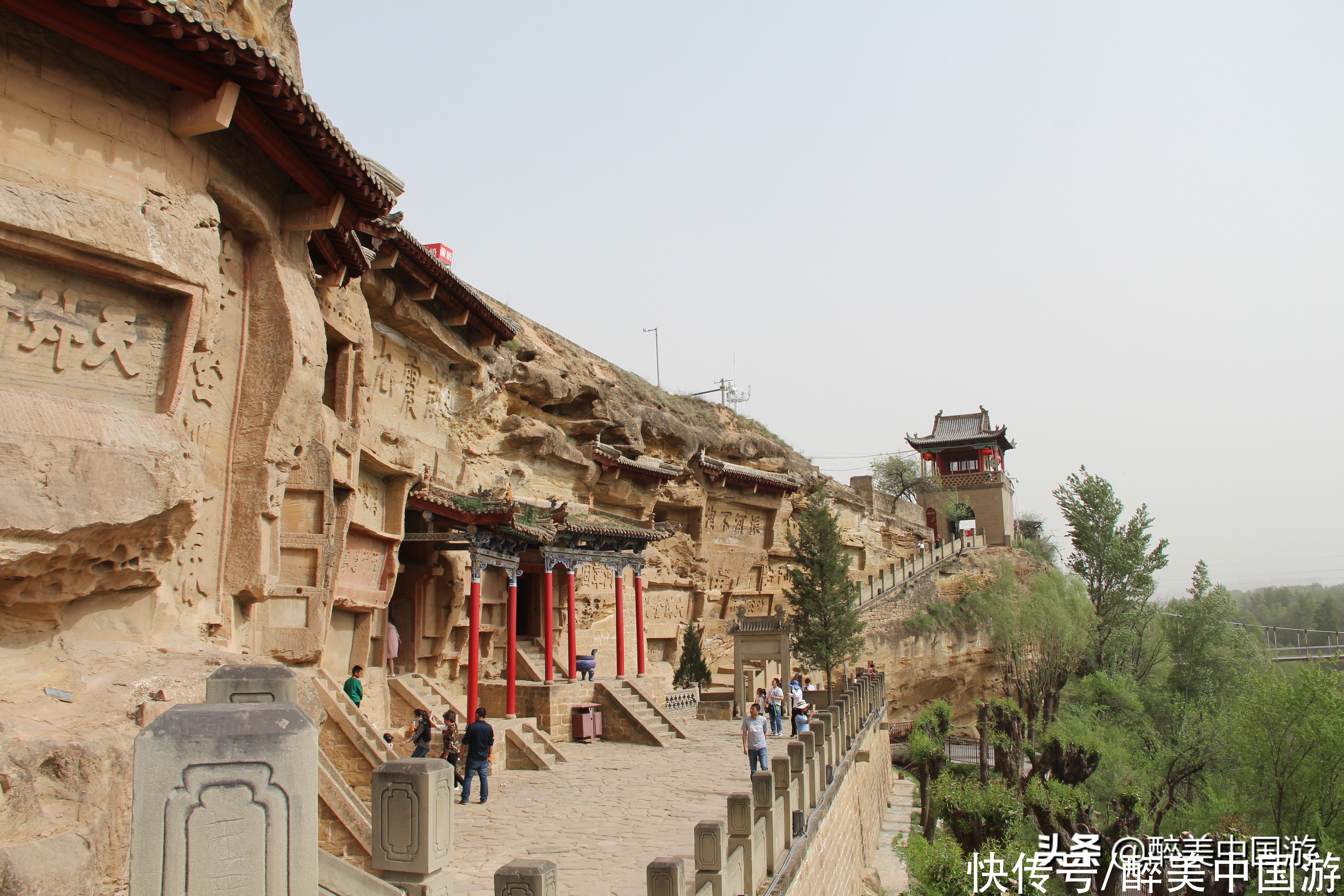 榆林|畅游红石峡景区，河水穿峡，峡谷幽深，摩崖石刻，蔚为壮观