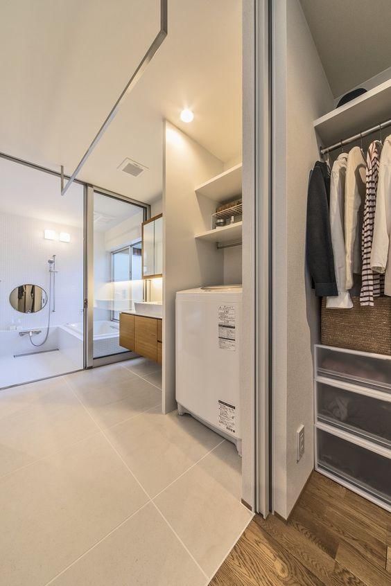 一地|日本家装中，最实用的地方当属是洗衣房，面积再小，也能一地多用