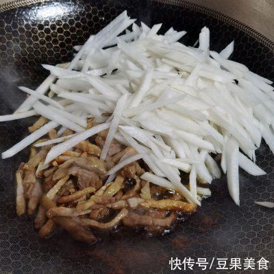  超下饭的咸肉荠菜萝卜丝，一学就会