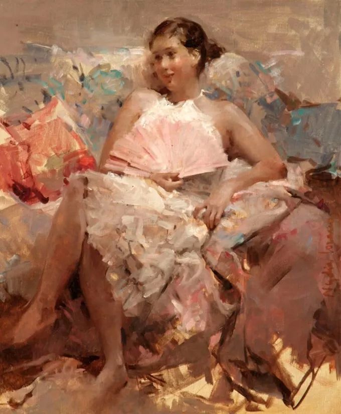 她笔下美丽的女人,像花一样尽情的绽放!