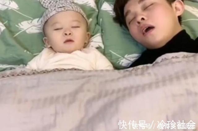 孩子|宝宝被爸爸的呼噜吵醒,一顿“神操作”让爸爸安静,网友:惹不起