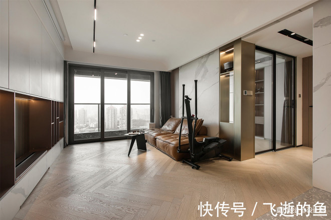 空间|黑白灰调性,三室改两室,三分离设计