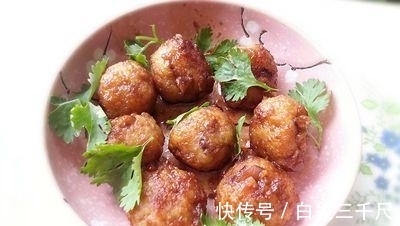 菜丸子|炸丸子时, 不要直接下油锅, 只需"这一诀窍", 丸子又香又脆