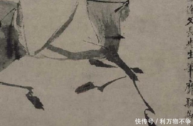 驴背行吟图$明朝徐渭:画驴时画错了一笔,却成神作,齐白石:放大看确实太牛