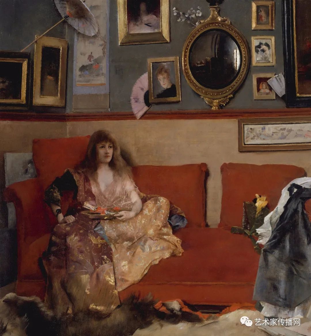 阿尔弗雷德|史蒂文斯 油画人物欣赏