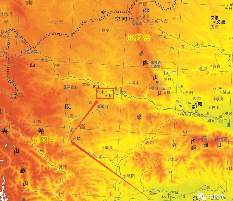 诸葛亮与姜维多次北伐,所进攻的上邽在哪里?