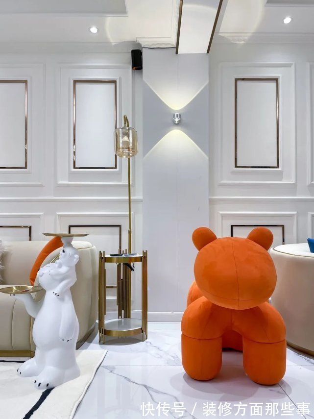 浅色系|148㎡复式轻奢设计,休闲区可以秒变家庭影院