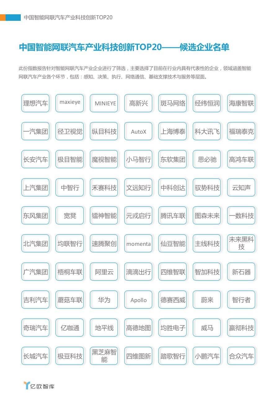 全球科技出|展望新十年：《2020中国智能网联汽车产业科技创新TOP20》