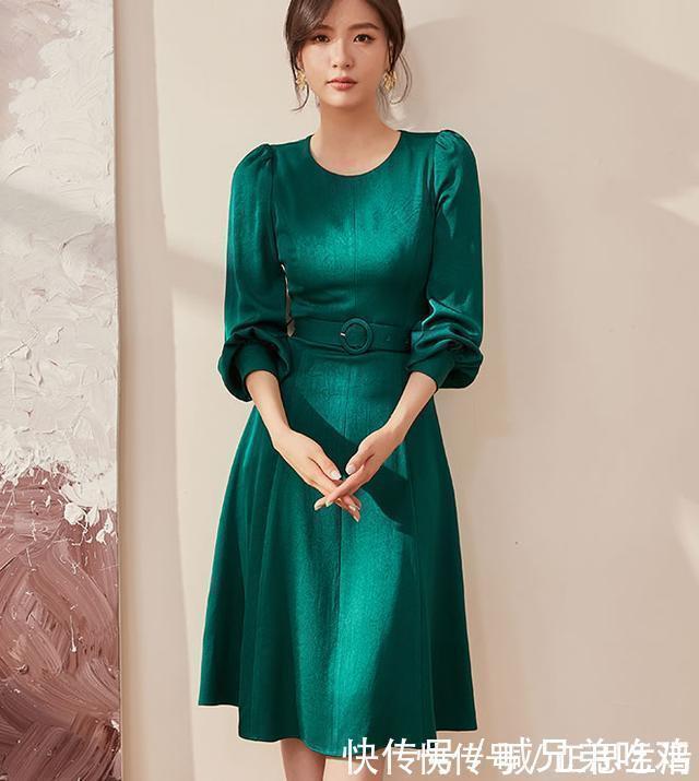连衣裙 今年新出秋裙真太美了,挡不住的美丽气质,7080后女人不要错过