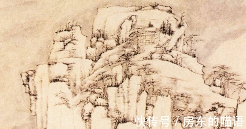 绘画#古画《松雪图》欣赏：笔墨虚实变化巧妙，突显古人绘画的内容