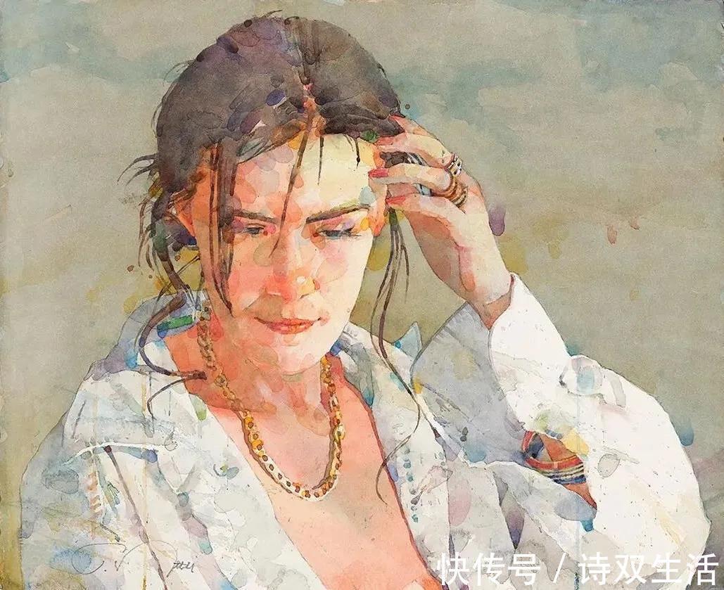 艺术学院&他笔下的人物生动活泼,色块叠加的恰到好处!
