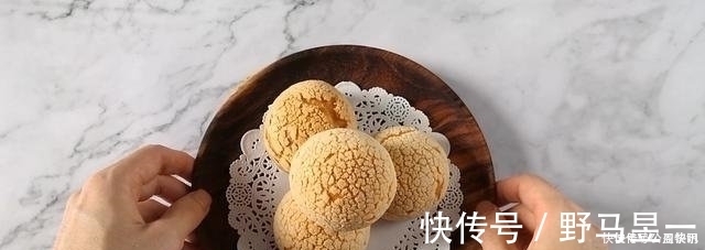 面团|一口下去就爆浆的卡士达酥皮泡芙，大气孔不塌陷的秘密都在这