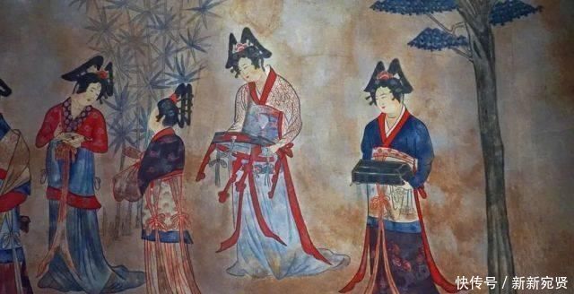 契丹贵族墓画了幅汉人美女图,还题诗说“征辽”