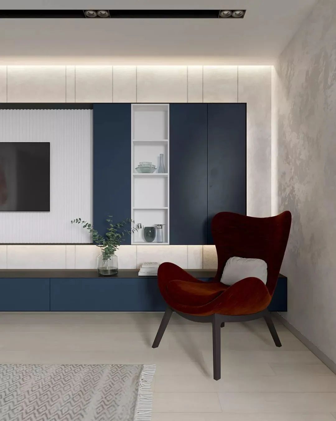 色彩斑斓|120㎡现代，色彩斑斓而时尚，空间高级有活力