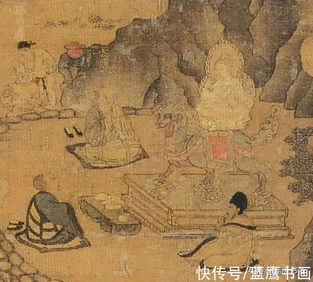 文人画#“白描”画法的创始人，飘然出世的文人画大家李公麟