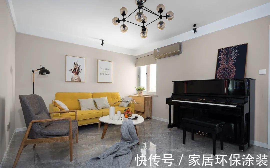 乳胶漆|77㎡小户型简约风,一个好设计方案,可以发挥每一平米空间的价值