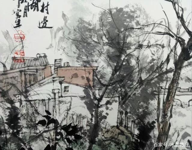 山水画家！最讲笔墨构造的山水画家｜白云乡水墨写生