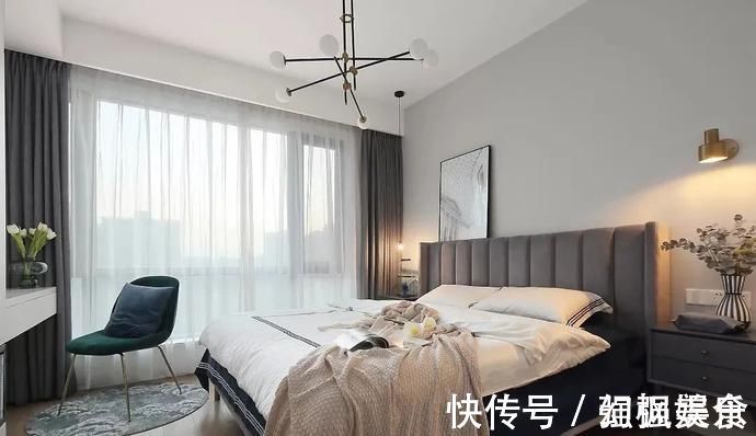 背景墙|107㎡现代轻奢风格装修,时尚精致演绎优雅品位