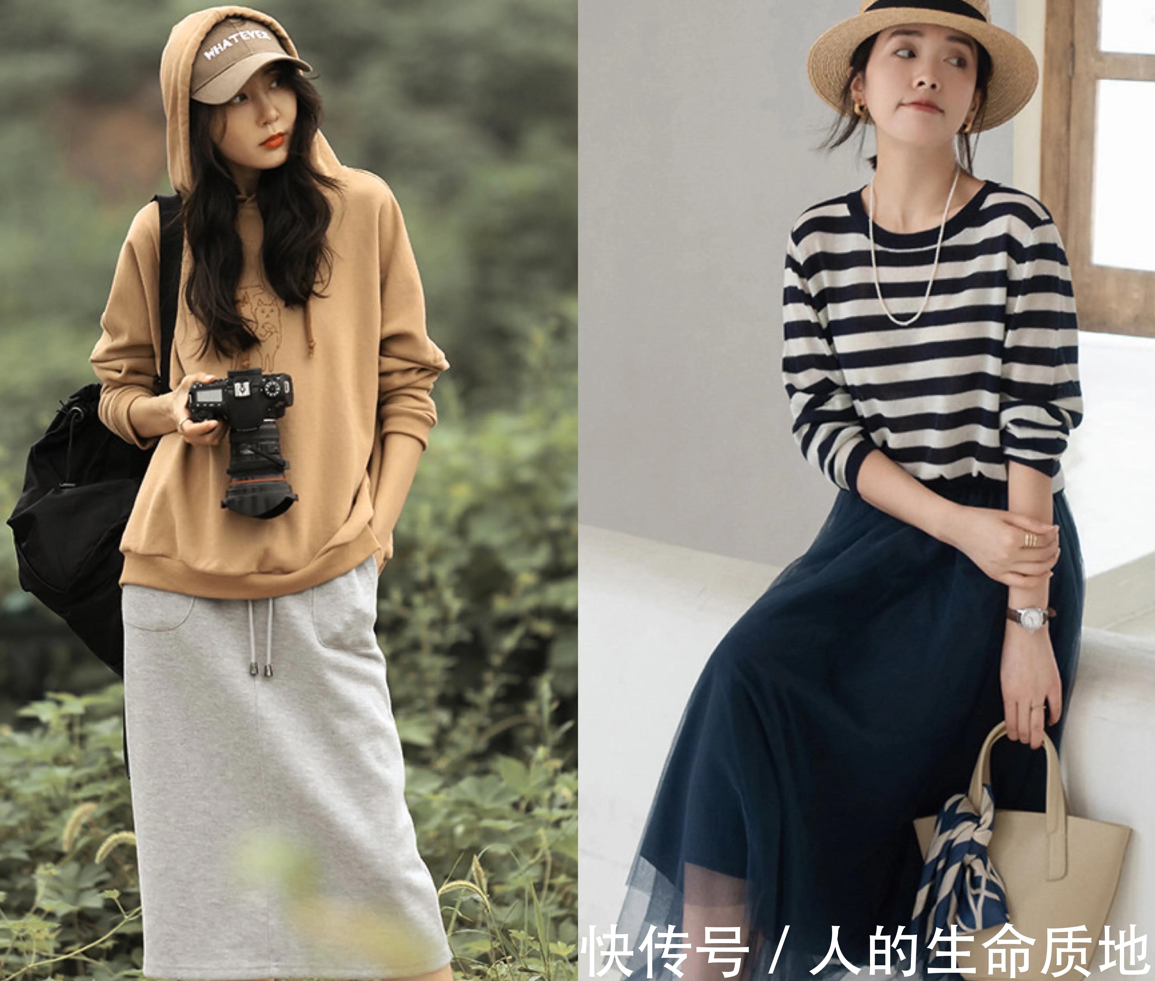 清新 40女人穿搭别太老气,深秋这几套够了,清新减龄,气质美爆表