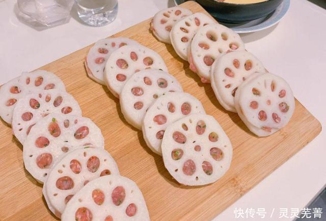 炸藕|外酥里嫩的炸藕夹,告诉你一个小妙招,藕夹好看又好吃!