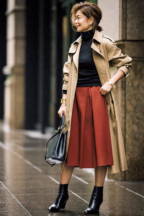 梨形身材的中年女人，尽量少穿长裤，学日本阿姨穿裙子，真优雅