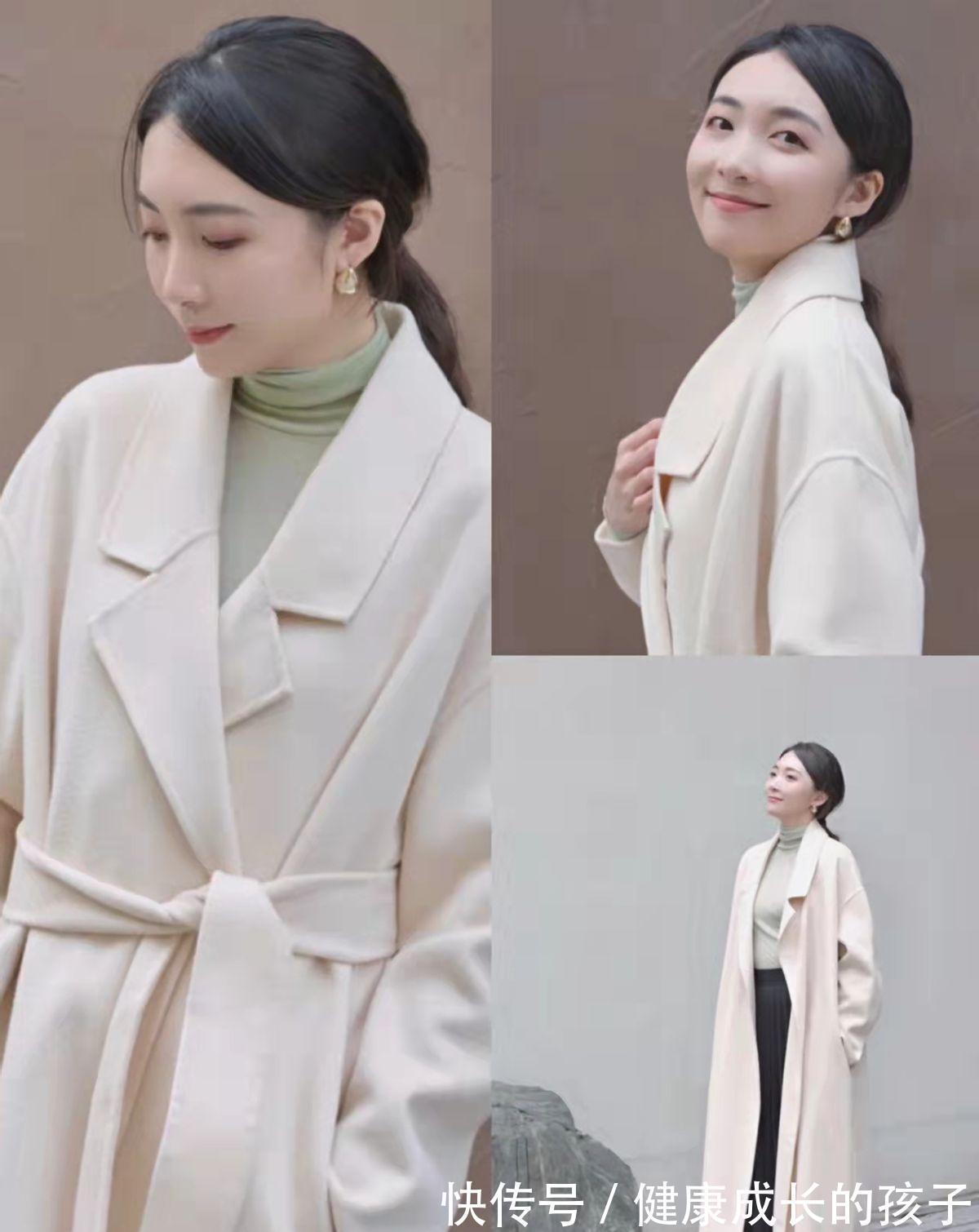 气质 冬季别总是穿深色大衣了,试试这3种“气质”搭配,温柔还舒适